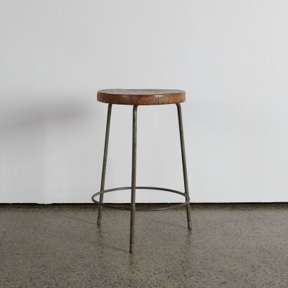 An Original Pierre Jeanneret Tripod Stool