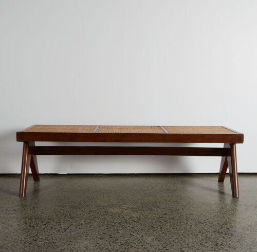 A Pierre Jeanneret PJ-SI-33-C Bench Seat