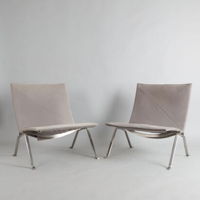A Pair of 'PK22' Style Occasional Chairs