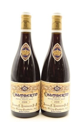 (2) 2008 Domaine Armand Rousseau Pere et Fils Chambertin Grand Cru, Cote de Nuits [JR19] [RP96]