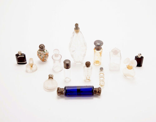 A Collection of Fourteen Scent Bottles