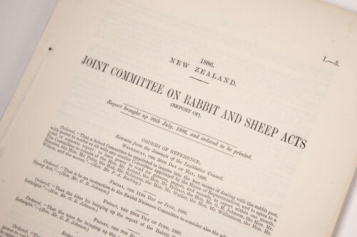A Collection of Late-XIXth Century Tasmanian and New Zealand Legislative Acts, Bills and Reports