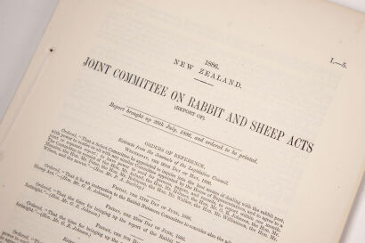 A Collection of Late-XIXth Century Tasmanian and New Zealand Legislative Acts, Bills and Reports