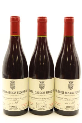 (3) 2002 Domaine Comte Georges de Vogue Chambolle-Musigny Premier Cru, Cote de Nuits