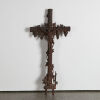 A Large French Iron Antique Crucifix