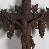 A Large French Iron Antique Crucifix - 2