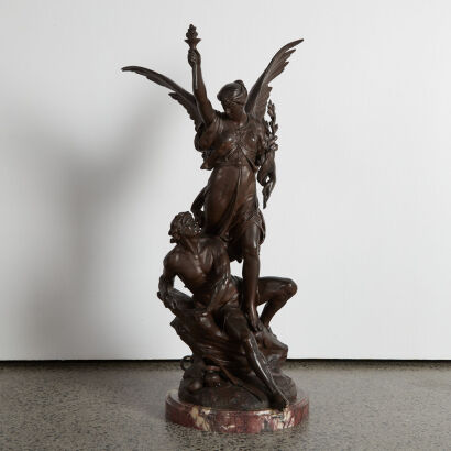 A Rare Bronze Sculpture by &Eacute;mile Louis Picault