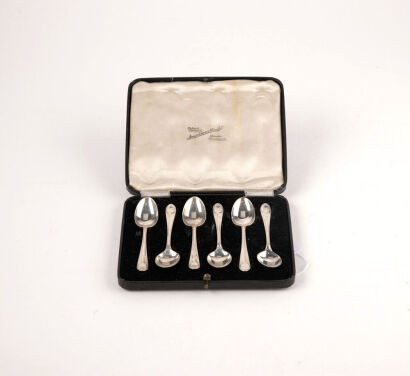 A Cased Set of Silver Teaspoons