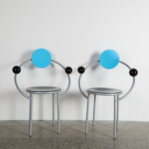 A Pair of First Chairs by Michele de Lucchi for Memphis, Milano