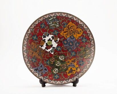 A Cloisonne Plate