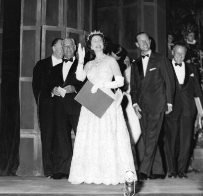 Queen Elizabeth and the Duke in Auckland