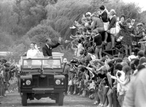 Queen Elizabeth and the Duke in New Zealand
