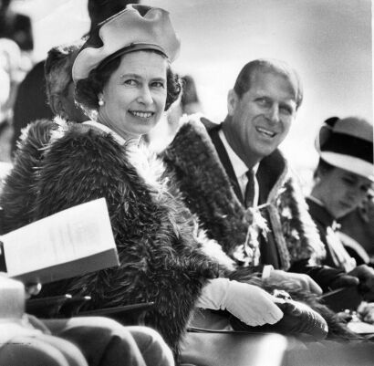 Queen Elizabeth and the Duke in New Zealand