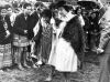 The Queen walks through mud at Auckland's Domain