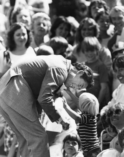 Prince Charles chats with Edward Dixon at Lloyd Elsmore Park in South Auckland