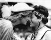 Princess Diana gets a traditional Māori hongi at Auckland's Eden Park