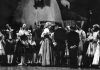 The Prince and Princess of Wales with members of the New Zealand Ballet after performance of Coppelia at St James Theatre in Auckland