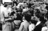 Princess Diana and a young audience in Auckland's Eden Park