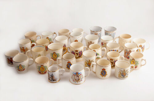 A Selection of 31 Royal Commemorative Mugs
