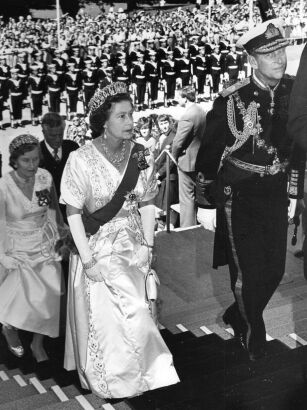 The Queen and the Duke of Edinburgh at Parliament