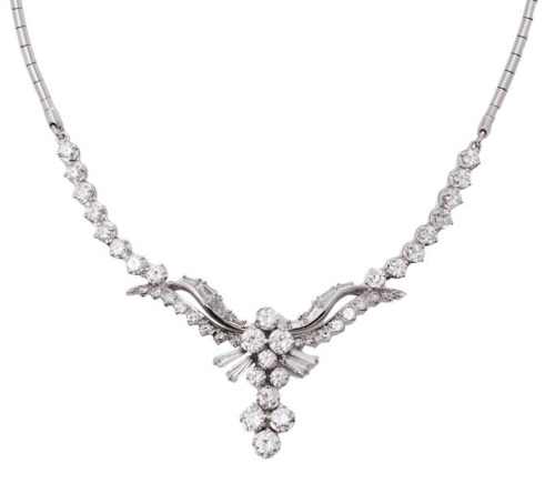 9ct Vintage Diamond Necklace