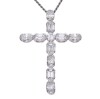 Platinum Graff Diamond Cross Pendant, 10.9 carats total diamond weight