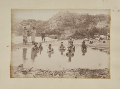 BURTON BROS, DUNEDIN 4370 In the Hot Bath, Whakarewarewa