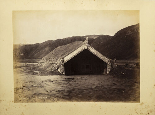 BURTON BROS, DUNEDIN Carved House (Hinemihi), Wairoa. June 1886