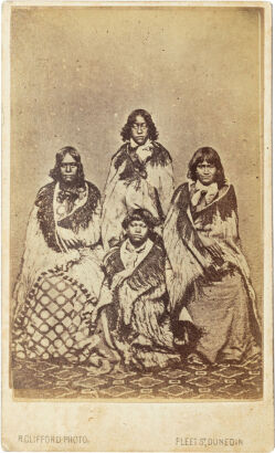 ATTRIBUTED TO SAMUEL CARNELL, NAPIER Four Māori women from Poverty Bay