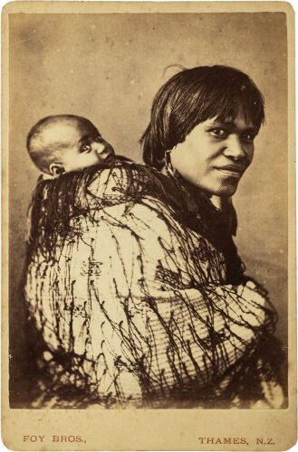 FOY BROS, THAMES Portrait of Ana Rupene and child, Ngāti Maru