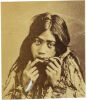 FOY BROS, THAMES Portrait of Matira of the Hauraki tribes playing Jews harp