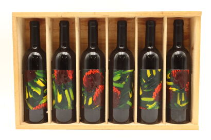 (1) 2005 Christensen Estate Artist Collection Karl Maughan Merlot, Waiheke Island, Six Bottles & Unframed Print 47/250 (OWC) Sold as One Lot