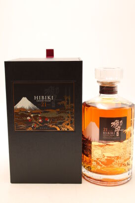 (1) Hibiki 21 Year Old Kacho Fugetsu Limited Edition, 43% ABV, 700ml (GB)