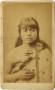 THOMAS E. PRICE, MASTERTON Portrait of a Māori woman with hei tiki and long ribbon earring