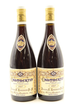 (2) 2007 Domaine Armand Rousseau Pere et Fils Chambertin Grand Cru, Cote de Nuits [JR19] [WS95]