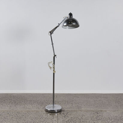 A Floor Standing Chrome Anglepoise Lamp