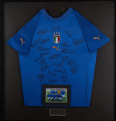 Italian Euro 200 Football Team signed Jersey