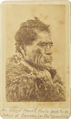 TAIT BROS, HOKITIKA AND GREYMOUTH Portrait of an Otago Māori Man