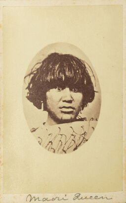 HARTLEY WEBSTER, AUCKLAND 'Maori Queen'. Portrait of Erana (Ellen), Te Arawa, wife of Haora Tupaea