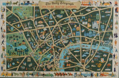 A Coronation Map Of London