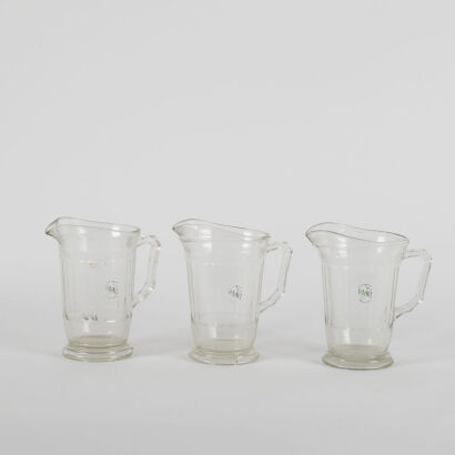 A Set of Three Old Vintage NZ Beer Jugs