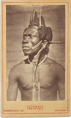 THE LONDON STEREOSCOPIC AND PHOTOGRAPHIC CO, LONDON Portrait of Cetshwayo, King of Zulu