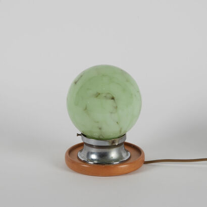 An Art Deco Globe Desk Lamp