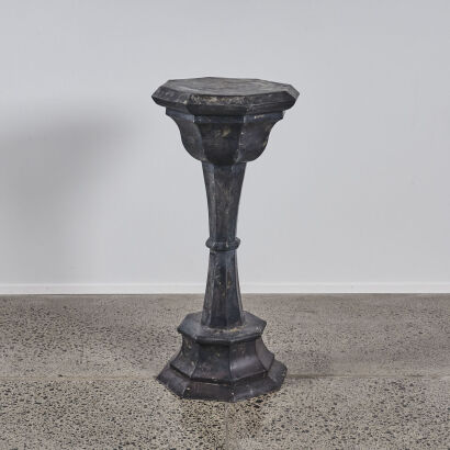 An Antique Metal Pedestal