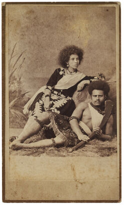 CHARLES EISENMANN, NEW YORK Portrait of Annie and Ruto Semm, Barnum's circus performers from Fiji