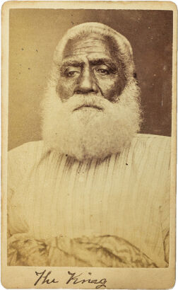 F. H. DUFTY, LEVUKA Portrait of Ratu Sera Epenisa Cakobau, Vuniivalu of Bau, Tui Viti