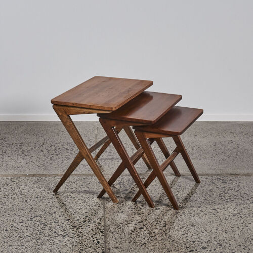 A Set of Mid-Century Nesting Table