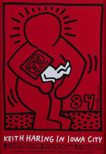 A Keith Haring In Iowa City Print