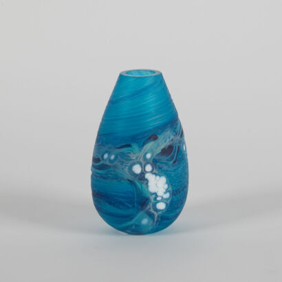 A Lynden over studio glass vase