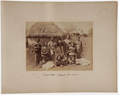 (This is a double sided lot) SIDE A: BURTON BROS, DUNEDIN Tongan Girls - Nuku'alofa 1884 SIDE B: UNKNOWN PHOTOGRAPHER, DENMARK Elsinore Castle, Copenhagen